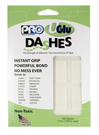 Wholesale, Uglu Adhesive Dashes *Roll of 1000*